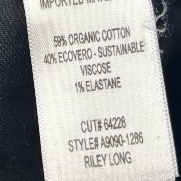 Agolde Riley High Rise Straight Leg Jeans Black Size 29 - Picture 3 of 5